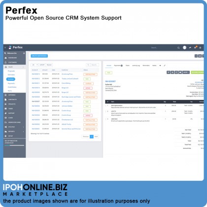 Perfex CRM - Powerful Open Source Customer Relationship & Project - FOC 16GB PenDrive / Online Training / 6 Months Unlimited Call Support Maintenance